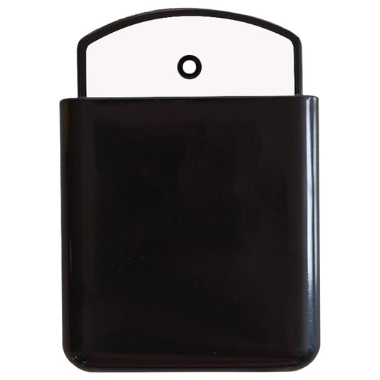 Wall-Mounted Remote Control Holder, Adhesive Black Storage Box for TV and AC Remotes, 6.5 x 3.5 x 10 cm