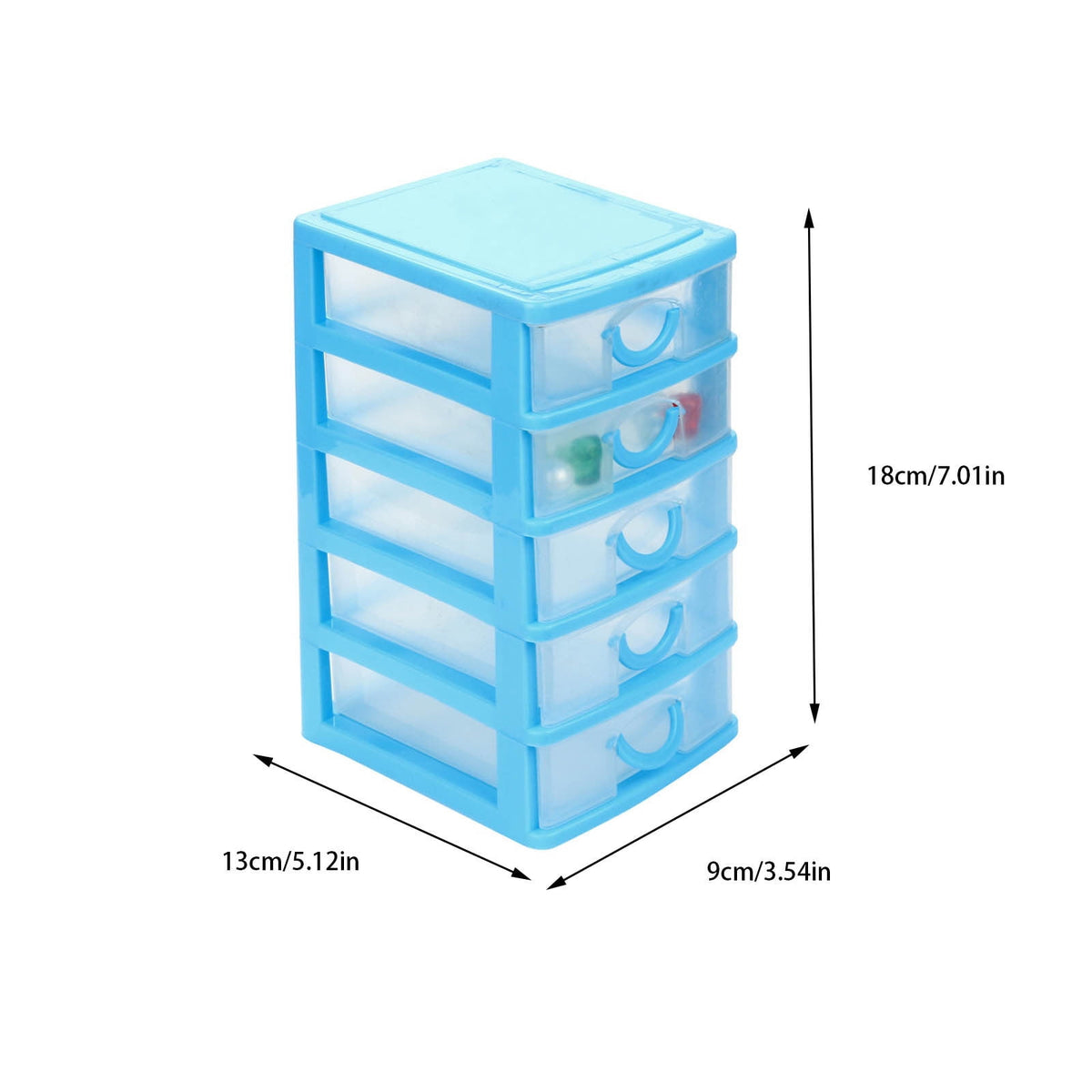 Small Stackable Storage Drawers with Removable Dividers for Craft Supplies, Jewellery and Hardware - Image 3