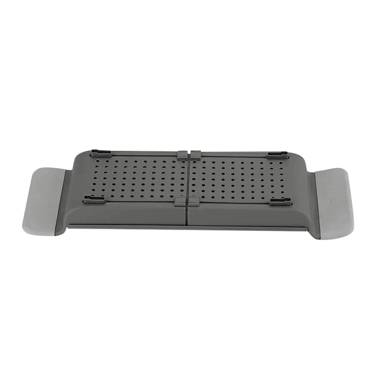 Expandable Bathtub Tray, Adjustable Bath Caddy 55 to 78 cm with Drain Holes and Handles - Image 4