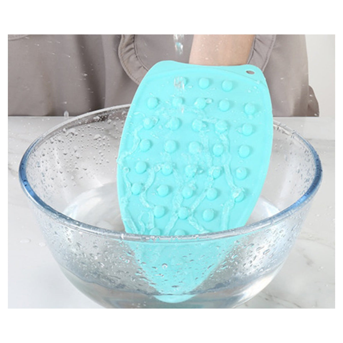 Silicone Iron Rest Pad for Ironing Board, Heat-Resistant Non-Slip Mat 10.43 x 5.51 in, Sky Blue - Image 6