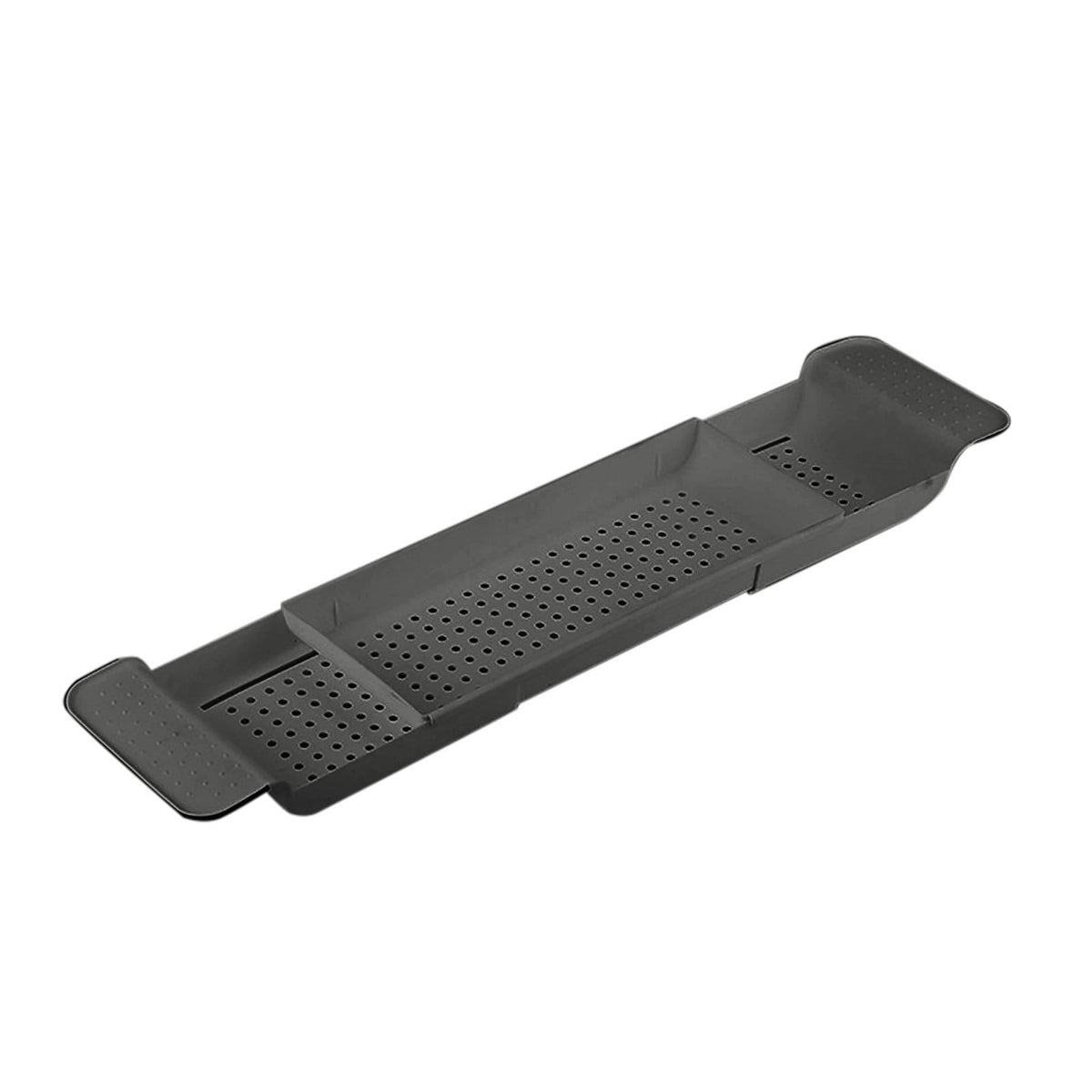 Expandable Bathtub Tray, Adjustable Bath Caddy 55 to 78 cm with Drain Holes and Handles