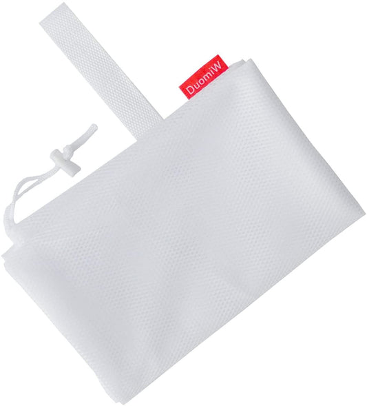 Heavy-Duty Mesh Laundry Bags with Drawstring, 24 x 36 in, 2-Pack, White