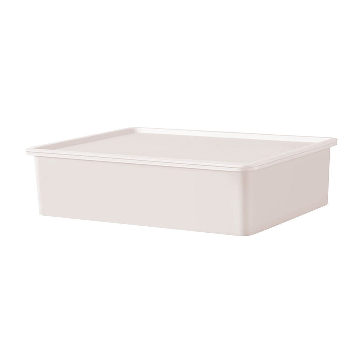 Sock and Underwear Drawer Organizer with Lid, 15-Compartment Plastic Divider Box, 11 x 8.3 x 3 in, White
