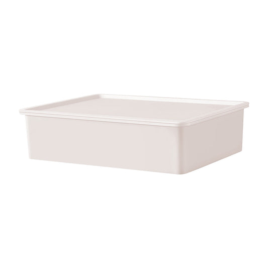 Sock and Underwear Drawer Organizer with Lid, 15-Compartment Plastic Divider Box, 11 x 8.3 x 3 in, White