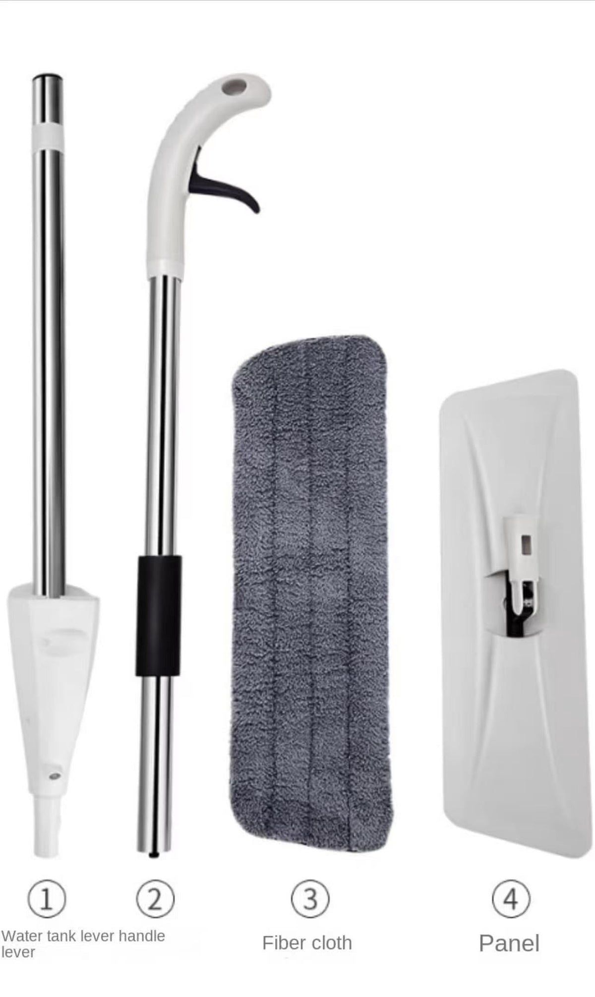 Lightweight Spray Mop with 360-Degree Swivel Head for Hard Floors - Image 3