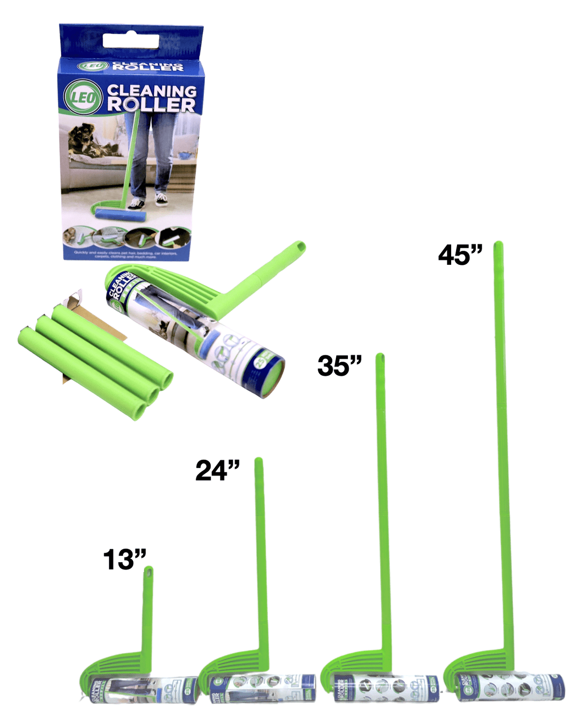 Wide Lint Roller Refill, 10-Inch Roll with 25 Sheets and Extendable Handle for Floors and Sofas - Image 6