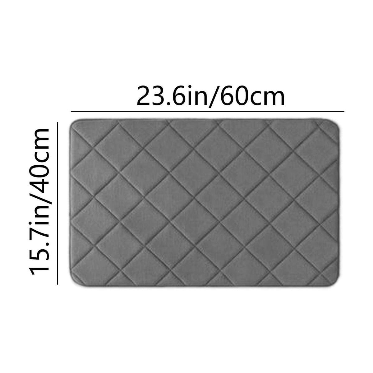 Soft Absorbent Bath Rug, Non-Slip Quick-Dry Bathroom Mat for Tub and Shower - Image 3